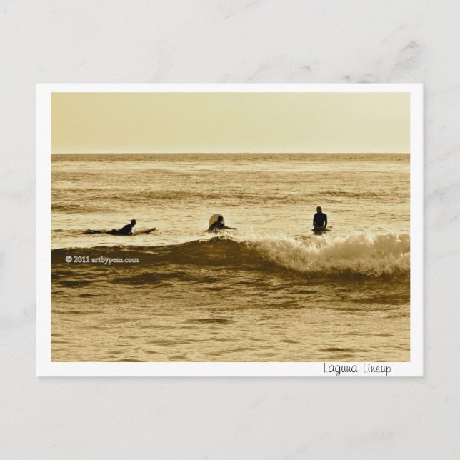 Laguna Lineup Postcard Postkarte (Vorderseite)