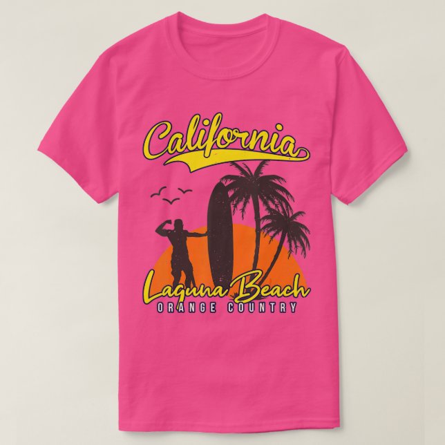 LAGUNA STRAND KALIFORNIEN SURFBEREICH T-Shirt (Design vorne)