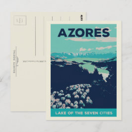 Lagune der Azoren von 7 Städten - Beispiel Portuga Postkarte