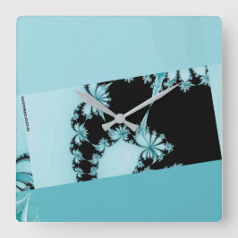 Lagune Fraktal Garden Quadratische Wanduhr