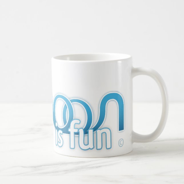 Lagune ist Spaß-Logo Kaffeetasse (Rechts)