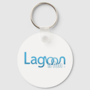 Lagune ist Spaß-Logo Schlüsselanhänger