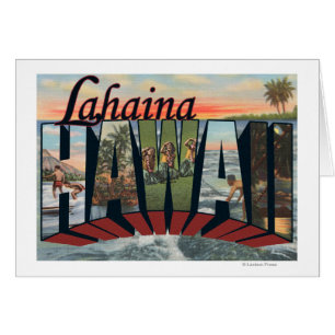 Lahaina, Hawaii - große Buchstabe-Szenen