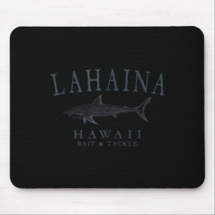 Lahaina Hawaii Hai vintage Schiefer Kunst Angeln Mousepad