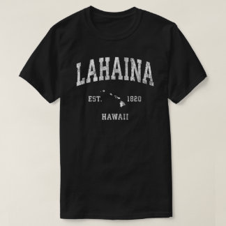 Lahaina Hawaii Hi Vintage Athletik Sportdesign T-Shirt