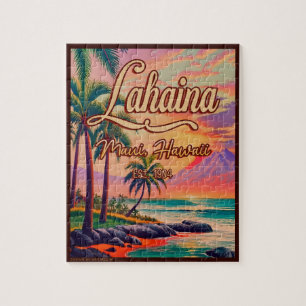 Lahaina Maui Hawaii Retro-Sonnenuntergang-Souvenir