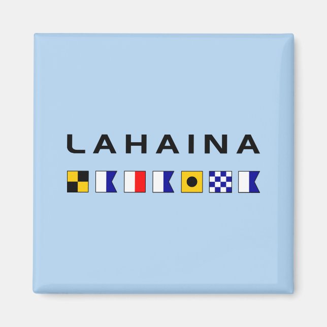 Lahaina Maui Nautical Maritime Signal Flags Magnet (Vorne)
