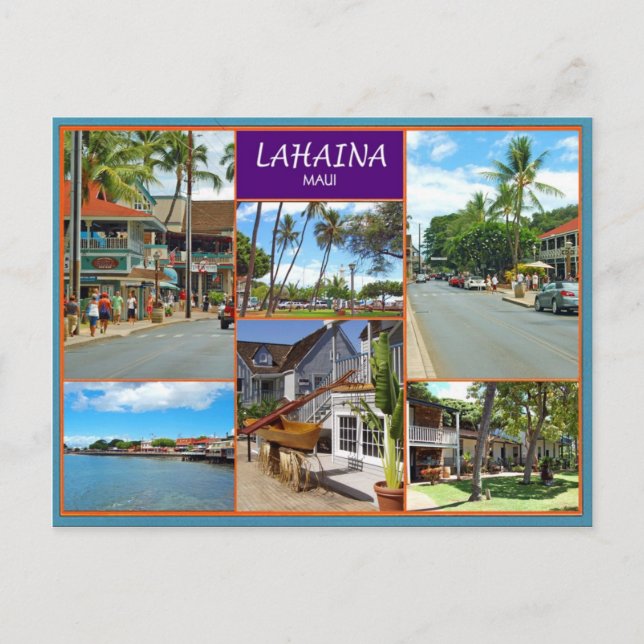 Lahaina Maui Postkarte (Vorderseite)