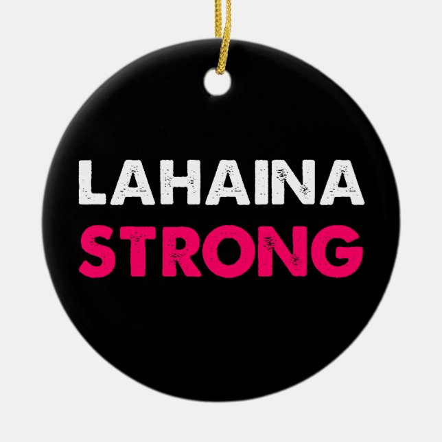 Lahaina Strong Keramik Ornament (Vorne)