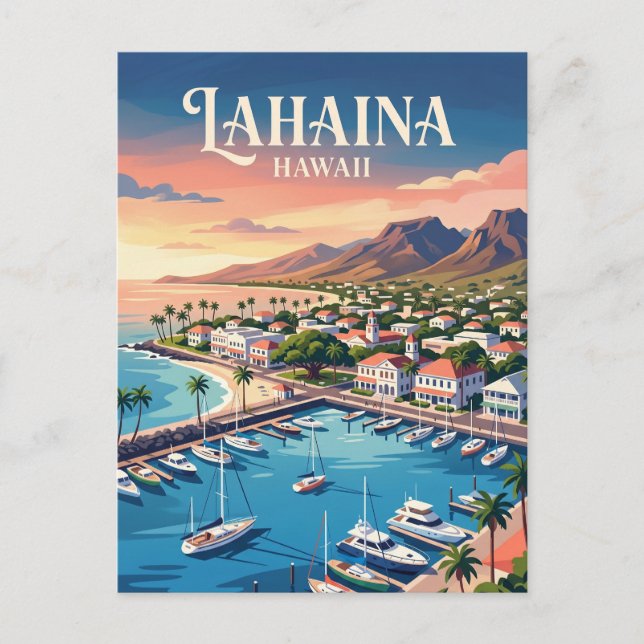 Lahaina USA Postkarte (Vorderseite)