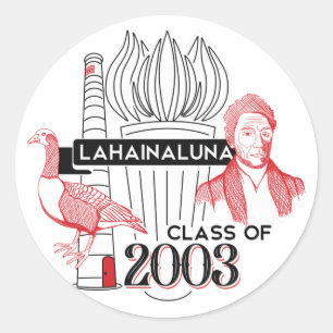 Lahainaluna Class 2003 Round Sticker