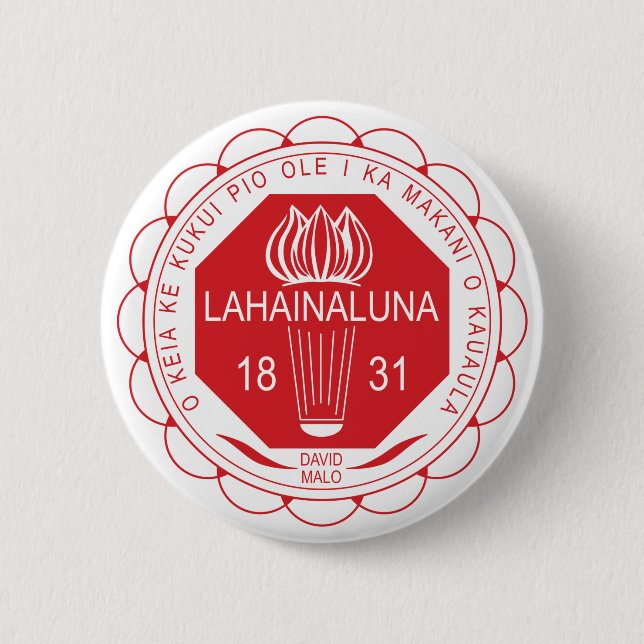 Lahainaluna Highschool Button (Vorderseite)