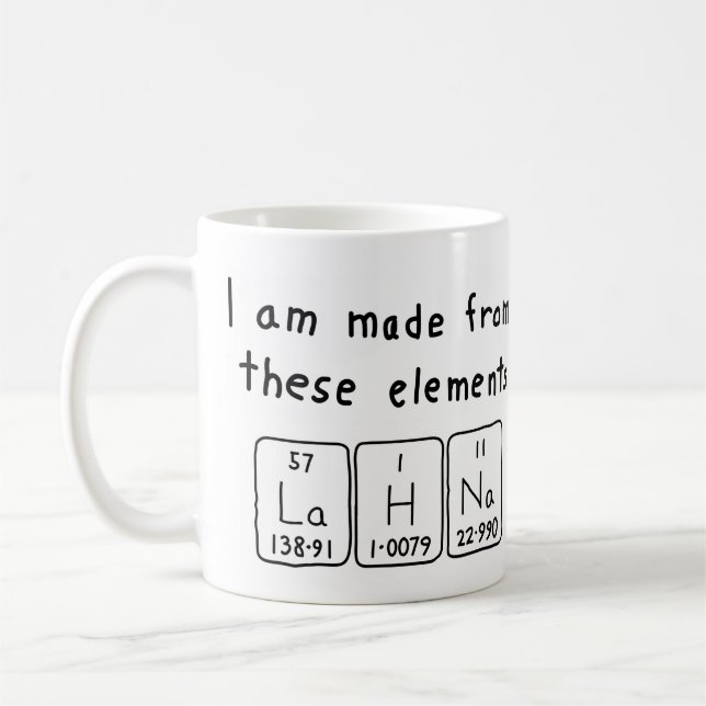 Lahna nom périodique de la table tasse (Gauche)