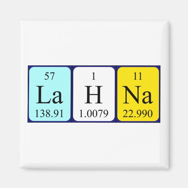 Lahna Periodenmagnet Magnet (Vorne)