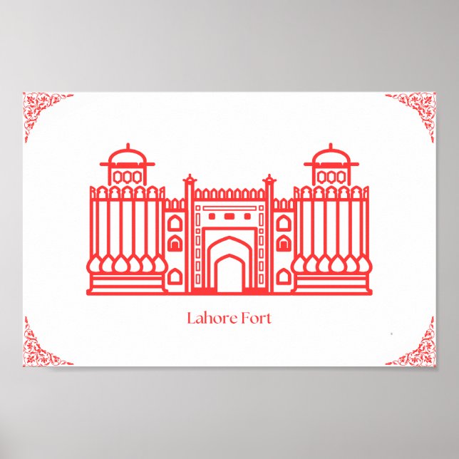 Lahore Fort Pakistan Poster (Vorne)