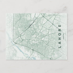 Lahore Pakistan Karte Minimal