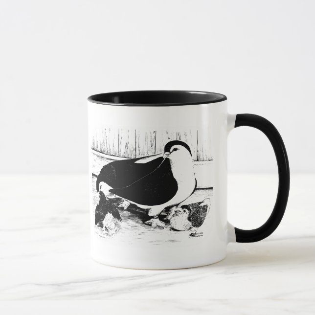 Lahore-Tauben 1980 Tasse (Rechts)