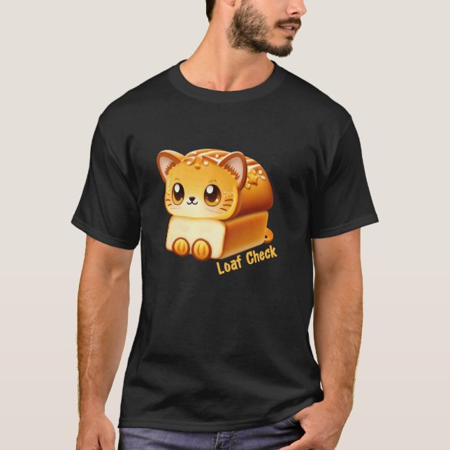 Laib Check Katze T-Shirt (Vorderseite)