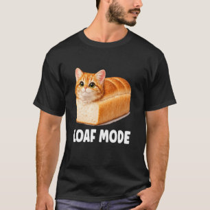 Laib-Modus Orange Katze Lustig Niedlich Brot Meme T-Shirt