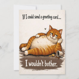 Laid Back Cat Birthday Card Feiertagskarte