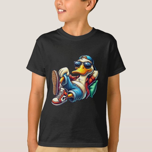 Laid Back Duck Tshirt (Vorderseite)