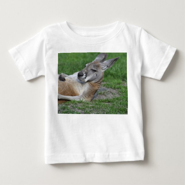 Laid-back Kangaroo Baby T-shirt (Vorderseite)