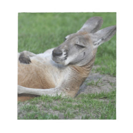 Laid-back Kangaroo Notizblock