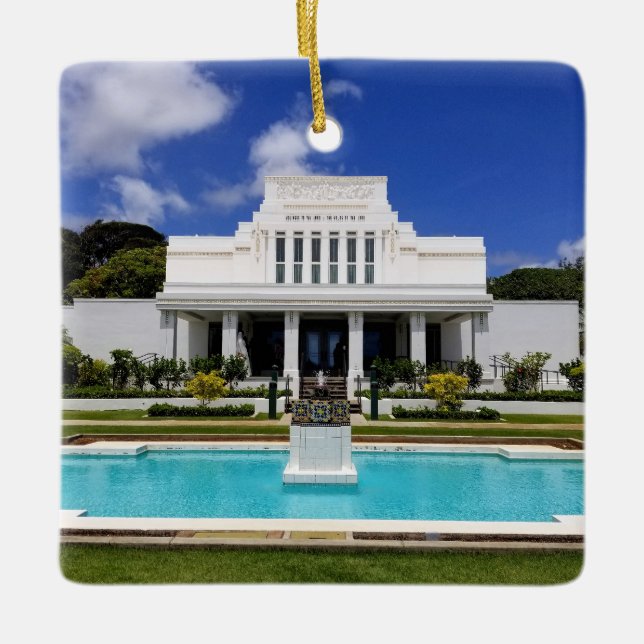Laie Hawaii Temple Keramikornament (Vorderseite)