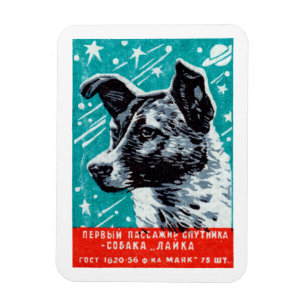 Laika 1957 der Raum-Hund Magnet