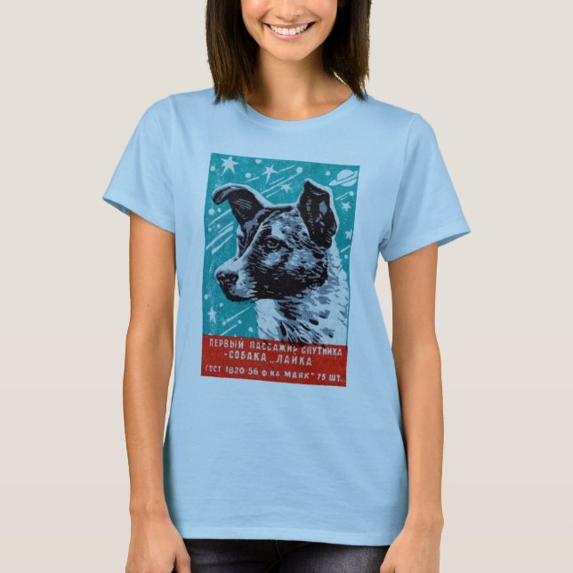 Laika 1957 der Raum-Hund T-Shirt (Vorderseite)