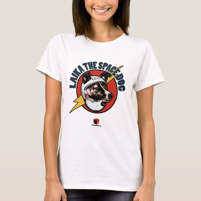 Laika der Raum-Hund: Damen-Spitze T-Shirt (Vorderseite)