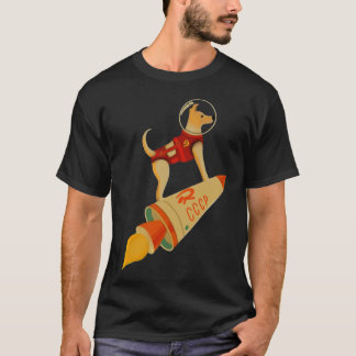 Laika Die CCCP Russland Super Space Rocket Do T-Shirt
