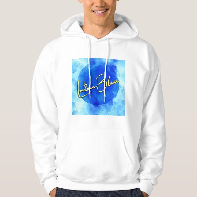 Laine Bleu Logo Herren Hoodie (Vorderseite)