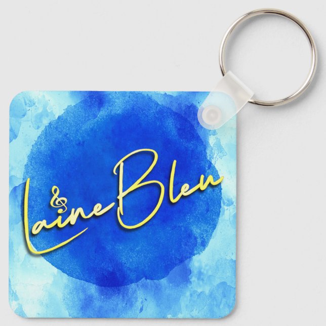 Laine Bleu Logo Schlüsselanhänger (Rückseite)