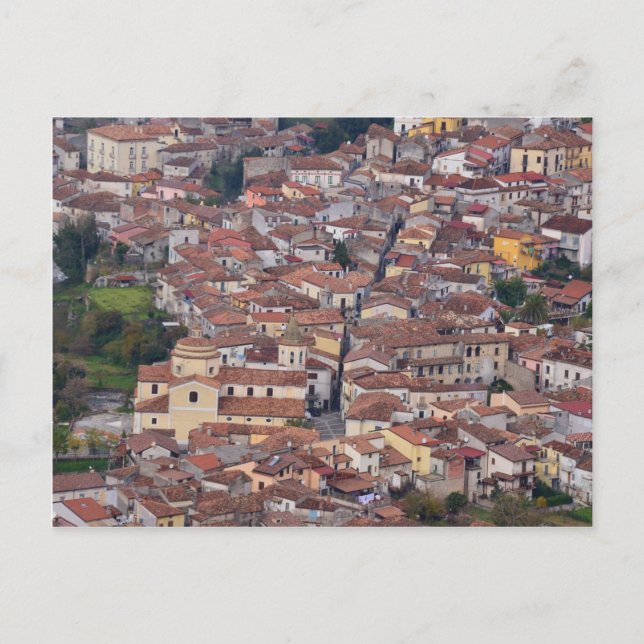 Laino Borgo von oben Postkarte (Vorderseite)