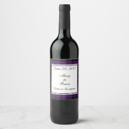 Laird Scottish Wedding Wine Label Weinetikett