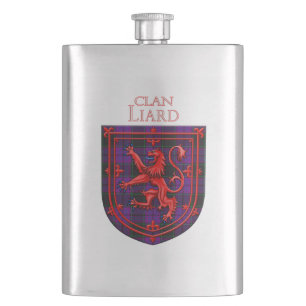 Laird Tartan Scottish Kariert Lion Rampant Flachmann