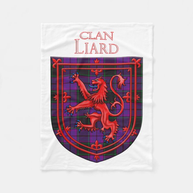 Laird Tartan Scottish Kariert Lion Rampant Fleecedecke (Vorderseite)