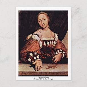 Lais Corinthiaca von Hans Holbein die Jüngeren Postkarte