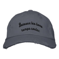 "Laisez les bons temps rouler" bestickte Cap
