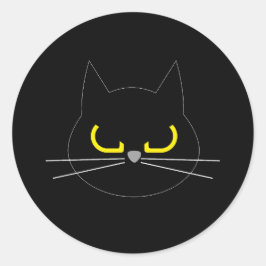 LAISSE-MOI SEUL ! Sticker pour chat grumpy