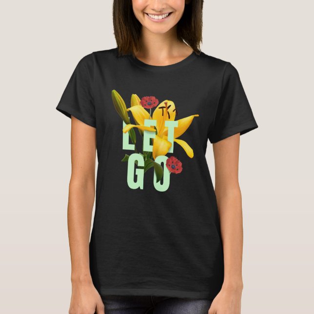 Laisser aller citer avec T-shirt Fleurs (Devant)