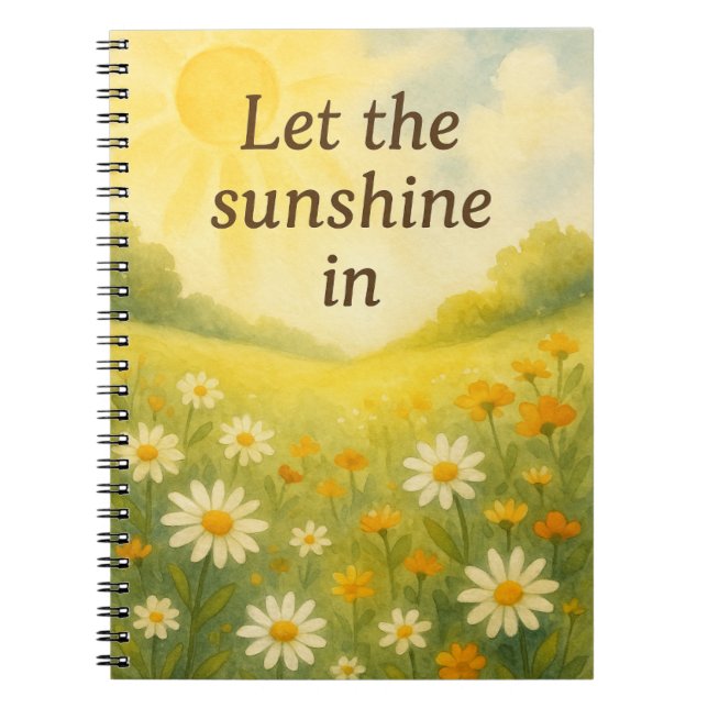 Laisser entrer le soleil - Carnet photo Daisy FSpi (Devant)