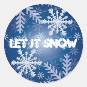 Laisser il neige autocollants