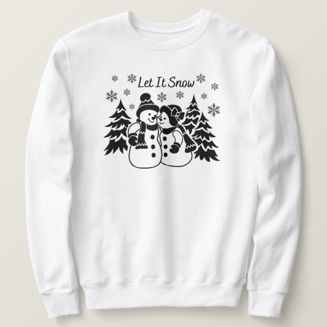 Laisser il neige Sweatshirt (Design devant)