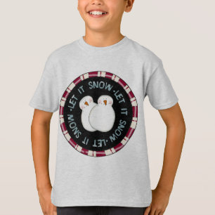 Laisser la neige Tshirts et cadeaux de vacances