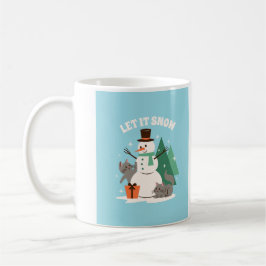 Laisser la tasse de café de neige