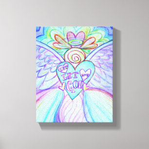 Laisser l'amour laisser Dieu Angel Peinture Toile 