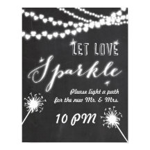 Laisser l'amour scintiller mariage panneau tableau