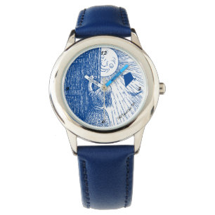Laisser le soleil briller dans la montre bleue